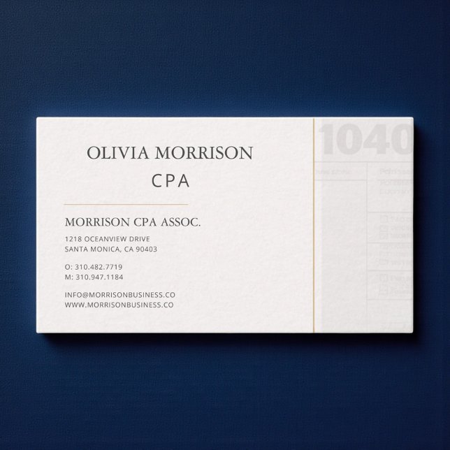 Tarjeta De Visita Profesional CPA (Subido por el creador)