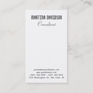Tarjeta De Visita Profesional creativo y exclusivo de moda