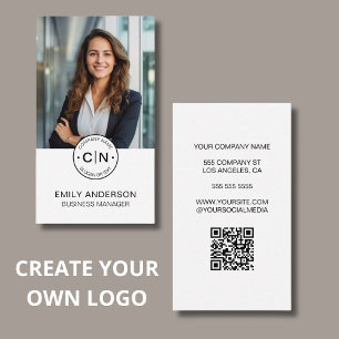 Tarjeta De Visita Profesional Cree Su Propio Logotipo