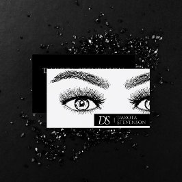 Tarjeta De Visita Profesional de Artistas de Ojo | Blanco y negro