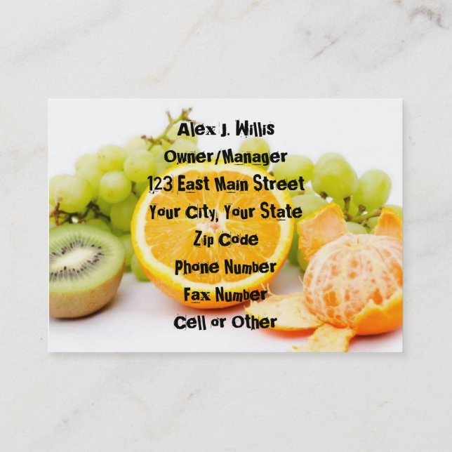 Tarjeta De Visita Profesional de Business Office (Reverso)