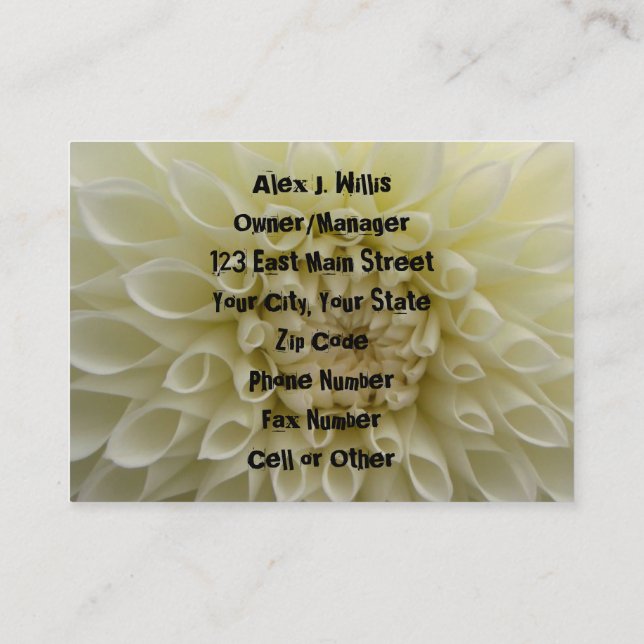 Tarjeta De Visita Profesional de Business Office (Reverso)