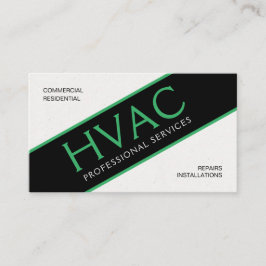 Tarjeta De Visita Profesional de calefacción y refrigeración de HVAC