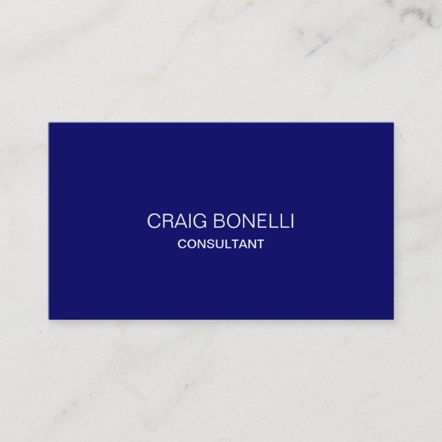 Tarjeta de visita profesional de color azul claro (Anverso)