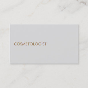 Tarjeta de visita profesional de cometólogo modern