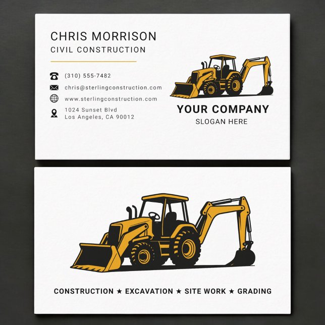 Tarjeta De Visita Profesional de Construcción Civil (Subido por el creador)