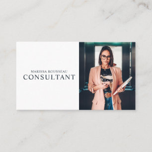 Tarjeta de visita profesional de consultor moderno