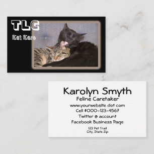 Tarjeta De Visita Profesional de cuidado animal Fotos de amor herman