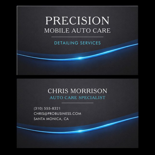 Tarjeta De Visita Profesional de cuidado automático móvil (Subido por el creador)