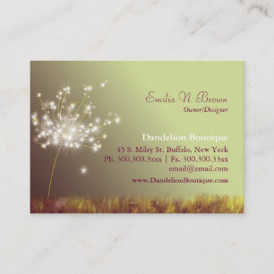 Tarjeta De Visita Profesional de Dandelion
