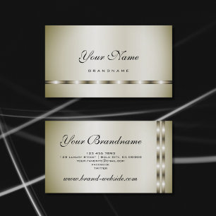 Tarjeta De Visita Profesional de diseño con efecto platino de lujo