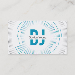 Tarjeta de visita profesional de DJ
