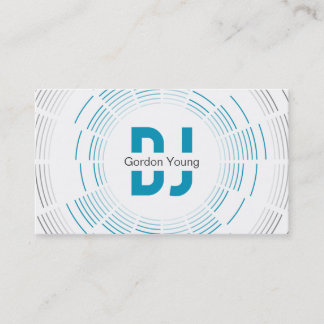 Tarjeta de visita profesional de DJ