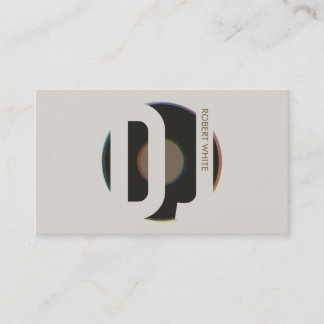 Tarjeta de visita profesional de DJ