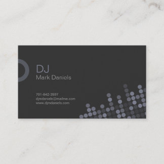 Tarjeta de visita profesional de DJ