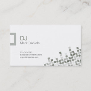 Tarjeta de visita profesional de DJ