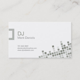Tarjeta de visita profesional de DJ