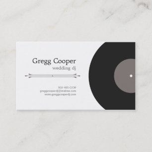 Tarjeta de visita profesional de DJ