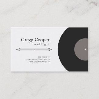 Tarjeta de visita profesional de DJ