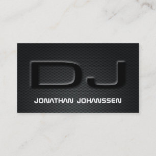 Tarjeta de visita profesional de DJ de la fibra de
