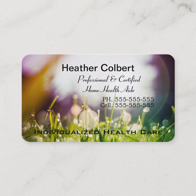 Tarjeta De Visita Profesional de encargo de Vivahalps (Anverso)