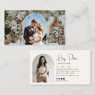 Tarjeta de visita profesional de fotografía