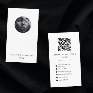 Tarjeta De Visita Profesional de fotografía Minimalista moderna