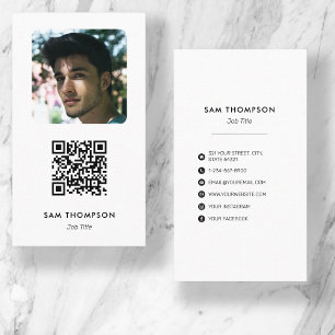 Tarjeta De Visita Profesional de fotografía simple moderna