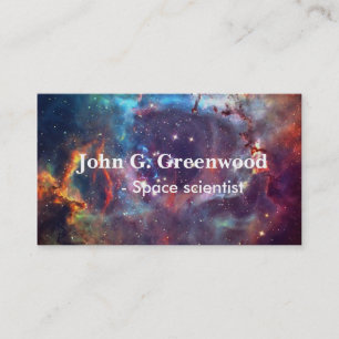 Tarjeta De Visita Profesional de la astronomía y la ciencia espacial