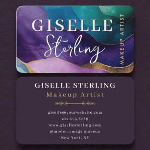 Tarjeta De Visita Profesional de la belleza Artista de maquillaje