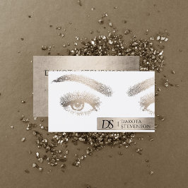 Tarjeta De Visita Profesional de la belleza de los artistas de maqui