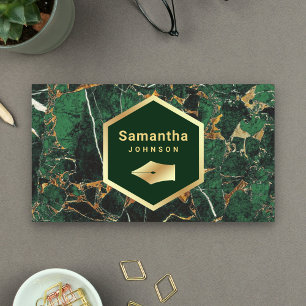 Tarjeta De Visita Profesional de la Bolígrafa de la Pluma de Mármol