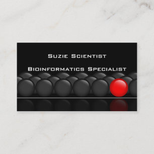 Tarjeta de visita profesional de la ciencia del