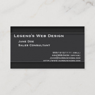 Tarjeta de visita profesional de la fibra de