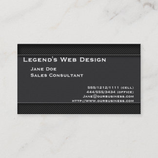 Tarjeta de visita profesional de la fibra de