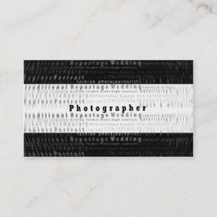 Tarjeta de visita profesional de la fotografía -