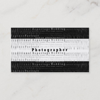 Tarjeta de visita profesional de la fotografía -