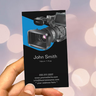 Tarjeta De Visita Profesional de la fotografía de la grabación de