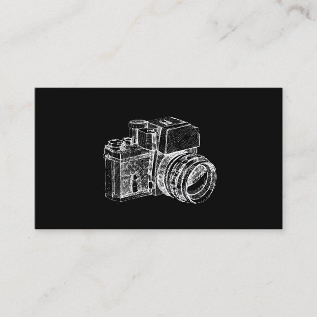 Tarjeta de visita profesional de la fotografía del (Anverso)
