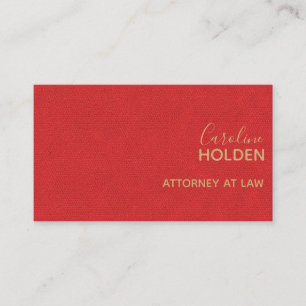 Tarjeta De Visita Profesional de la textura de cuero rojo rosado de