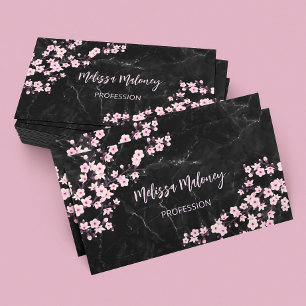 Tarjeta de visita profesional de las flores de
