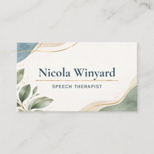 Tarjeta de visita profesional de logopeda