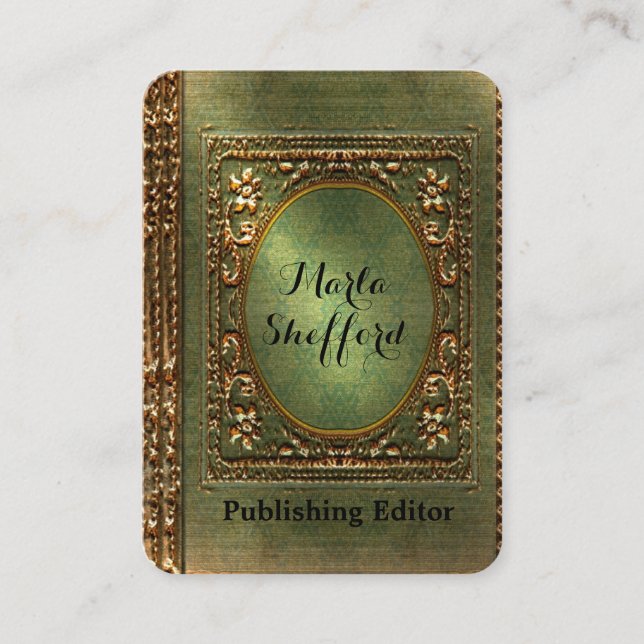 Tarjeta de visita profesional de los escritores de (Anverso)