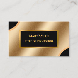 Tarjeta De Visita Profesional de lujo moderno de oro