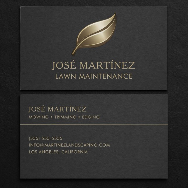 Tarjeta De Visita Profesional de mantenimiento de césped (Subido por el creador)