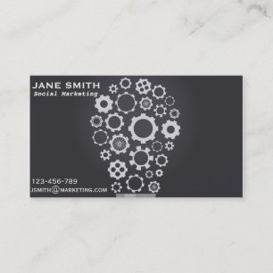 Tarjeta De Visita Profesional de marketing social independiente