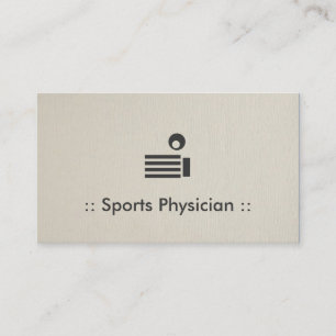Tarjeta De Visita Profesional de Moda de Médicos Deportivos