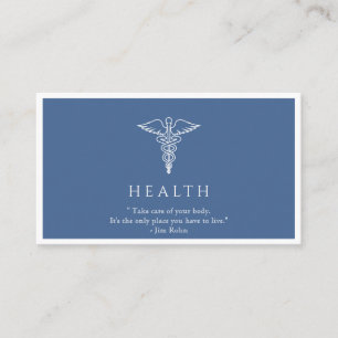 Tarjeta De Visita Profesional de personalizable Blue Healthcare