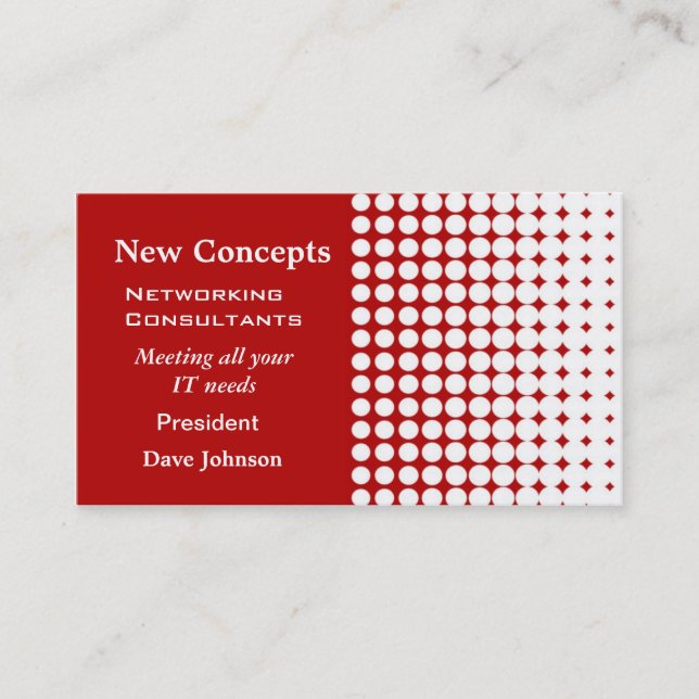 Tarjeta De Visita Profesional de puntos (Anverso)