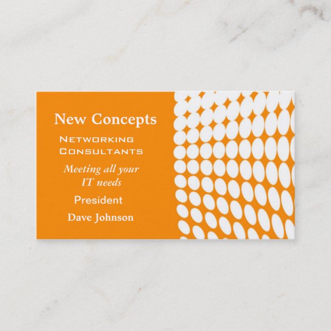 Tarjeta De Visita Profesional de puntos (Anverso)